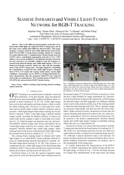 Siamese Infrared and Visible Light Fusion Network for RGB-T Tracking