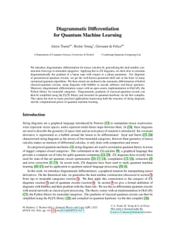 Diagrammatic Differentiation for Quantum Machine Learning