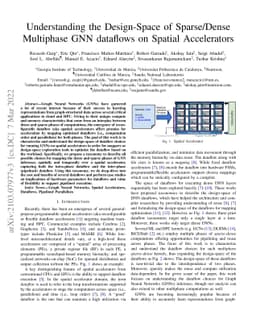 Understanding the Design-Space of Sparse/Dense Multiphase GNN dataflows
  on Spatial Accelerators