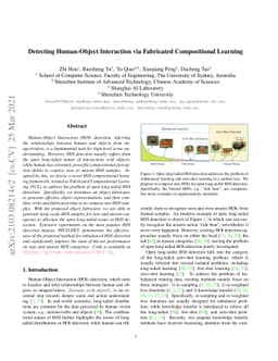 Detecting Human-Object Interaction via Fabricated Compositional Learning