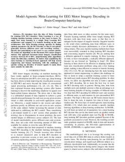 Model-Agnostic Meta-Learning for EEG Motor Imagery Decoding in
  Brain-Computer-Interfacing