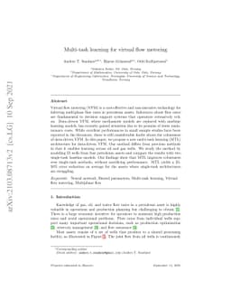 Multi-task learning for virtual flow metering