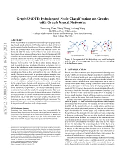GraphSMOTE: Imbalanced Node Classification on Graphs with Graph Neural
  Networks