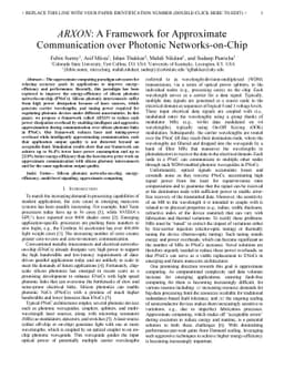 ARXON: A Framework for Approximate Communication over Photonic
  Networks-on-Chip
