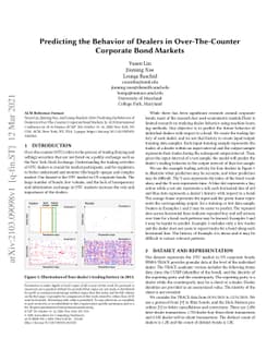 Predicting the Behavior of Dealers in Over-The-Counter Corporate Bond
  Markets