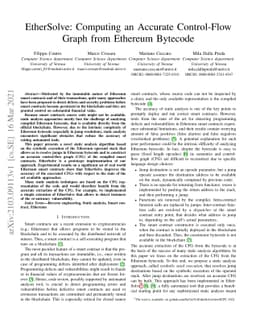 EtherSolve: Computing an Accurate Control-Flow Graph from Ethereum
  Bytecode