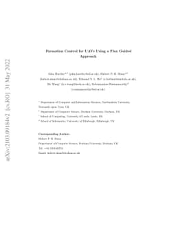Formation Control for UAVs Using a Flux Guided Approach