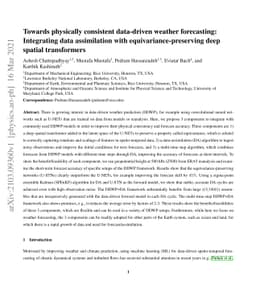 Towards physically consistent data-driven weather forecasting:
  Integrating data assimilation with equivariance-preserving deep spatial
  transformers