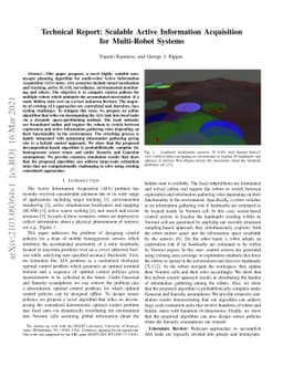 Technical Report: Scalable Active Information Acquisition for
  Multi-Robot Systems