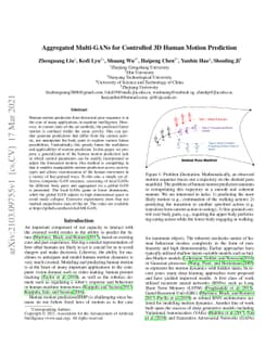 Aggregated Multi-GANs for Controlled 3D Human Motion Prediction