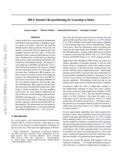 IRLI: Iterative Re-partitioning for Learning to Index