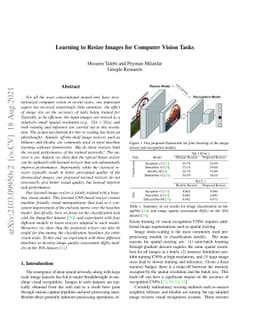 Learning to Resize Images for Computer Vision Tasks