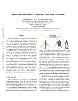 Higher Performance Visual Tracking with Dual-Modal Localization