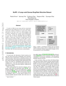 KoDF: A Large-scale Korean DeepFake Detection Dataset