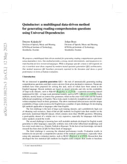 Quinductor: a multilingual data-driven method for generating
  reading-comprehension questions using Universal Dependencies