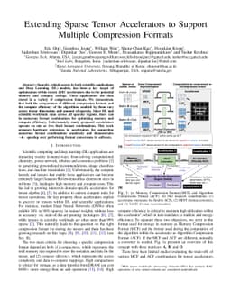 Extending Sparse Tensor Accelerators to Support Multiple Compression
  Formats