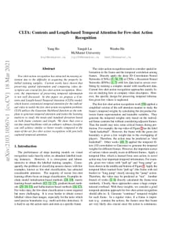 CLTA: Contents and Length-based Temporal Attention for Few-shot Action
  Recognition