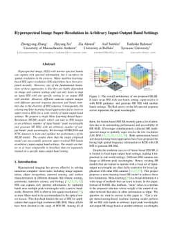 Hyperspectral Image Super-Resolution in Arbitrary Input-Output Band
  Settings