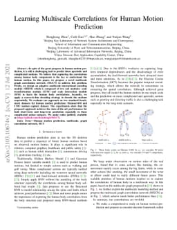 Learning Multiscale Correlations for Human Motion Prediction