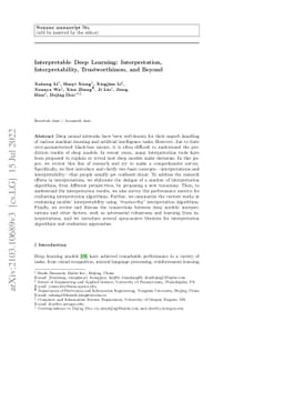Interpretable Deep Learning: Interpretation, Interpretability,
  Trustworthiness, and Beyond
