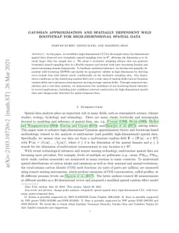 Gaussian approximation and spatially dependent wild bootstrap for
  high-dimensional spatial data