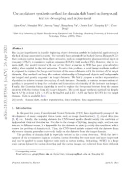 Carton dataset synthesis method for domain shift based on foreground
  texture decoupling and replacement