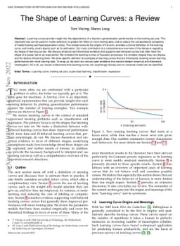 The Shape of Learning Curves: a Review