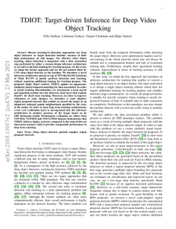 TDIOT: Target-driven Inference for Deep Video Object Tracking