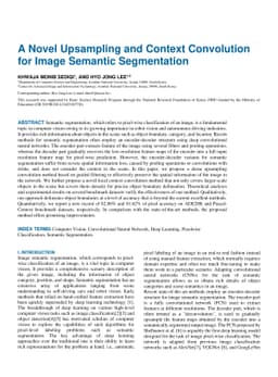 A Novel Upsampling and Context Convolution for Image Semantic
  Segmentation