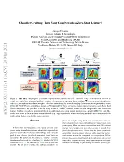 Classifier Crafting: Turn Your ConvNet into a Zero-Shot Learner!