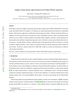 Adaptive deep density approximation for Fokker-Planck equations