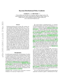 Bayesian Distributional Policy Gradients