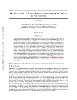 #PraCegoVer: A Large Dataset for Image Captioning in Portuguese