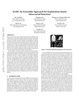 ExAD: An Ensemble Approach for Explanation-based Adversarial Detection