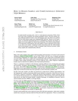 How to Design Sample and Computationally Efficient VQA Models