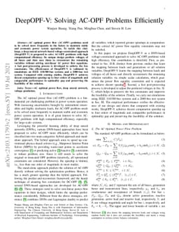 DeepOPF-V: Solving AC-OPF Problems Efficiently
