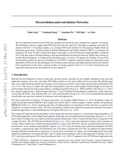 Deconvolution-and-convolution Networks