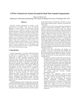 CFPNet: Channel-wise Feature Pyramid for Real-Time Semantic Segmentation