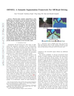 OFFSEG: A Semantic Segmentation Framework For Off-Road Driving
