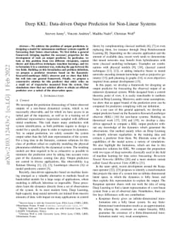 Deep KKL: Data-driven Output Prediction for Non-Linear Systems