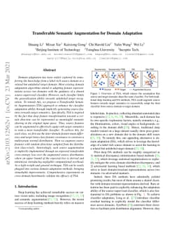 Transferable Semantic Augmentation for Domain Adaptation