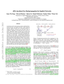JFB: Jacobian-Free Backpropagation for Implicit Networks