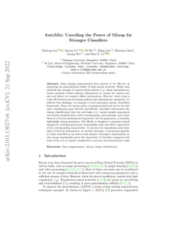 AutoMix: Unveiling the Power of Mixup for Stronger Classifiers