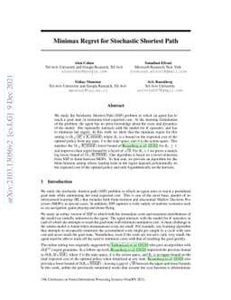 Minimax Regret for Stochastic Shortest Path
