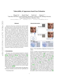 Vulnerability of Appearance-based Gaze Estimation