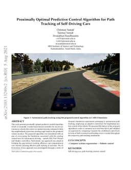 Proximally Optimal Predictive Control Algorithm for Path Tracking of
  Self-Driving Cars