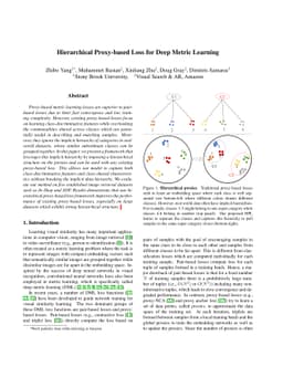 Hierarchical Proxy-based Loss for Deep Metric Learning