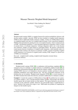Measure Theoretic Weighted Model Integration