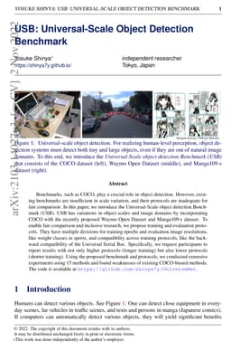 USB: Universal-Scale Object Detection Benchmark