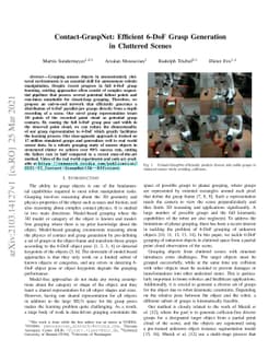 Contact-GraspNet: Efficient 6-DoF Grasp Generation in Cluttered Scenes
